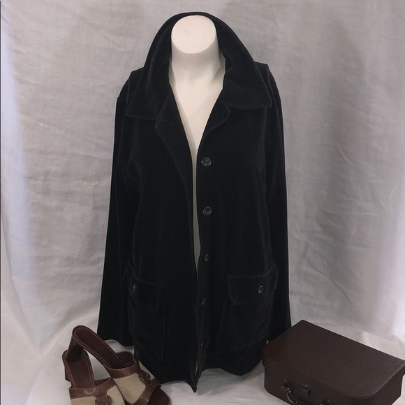 Liz Claiborne Jackets & Blazers - HPLIZ CLAIBORNE Classic Black Velvety Soft Jacket